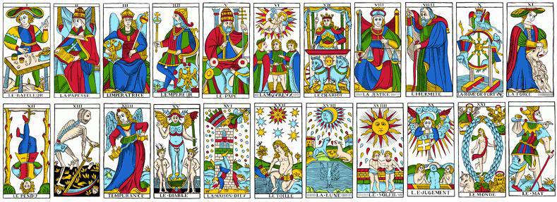 Tarot de marseille cartes